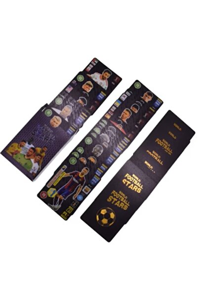 OEM Set 150 cartonase cu fotbalisti, World Footbal Star, Negru, 8 ani+