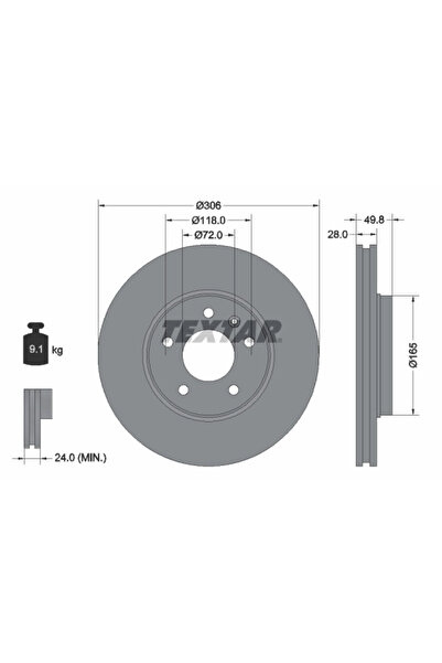 Krieger Disc Frana Nissan Primastar Bus/Primastar Caroserie Opel Vivaro A Bus...