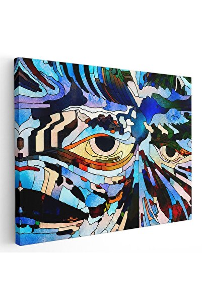 Tablou Canvas Tablou vitraliu ochi forme abstracte, cod 1966