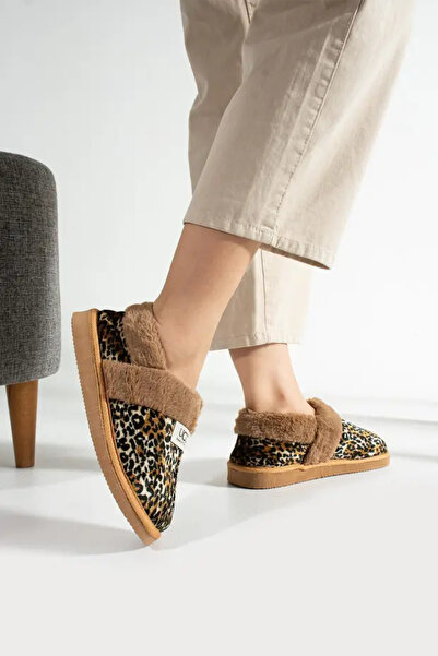 Behtah Kundura Plush Inside Half Boots Ultra-Light Comfortable Slippers Women's Home Boots Home Shoes Warm