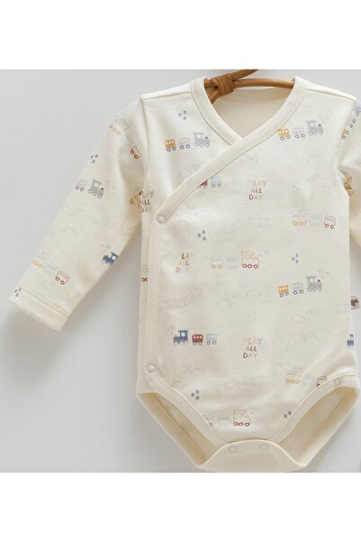 Caramell Baby Boy 3-Piece Gift Set 0-3 Months 100% Cotton Baby Bodysuit Set and Muslin Blanket (80-90cm)