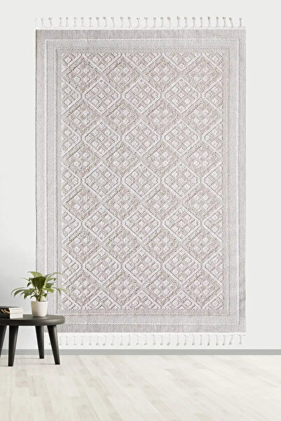 Curl and Sisal Woven Anti Allergic Tassel Modern Machine Rug Living Room Living Room