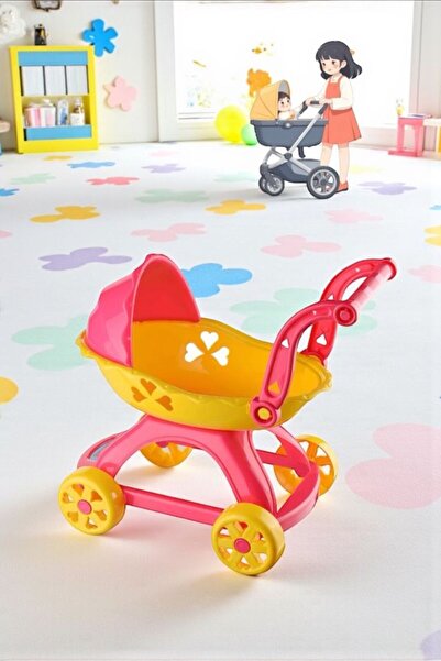 BYCEGU 52909 PUSETLİ OYUNCAK BEBEK BUSET ARABASI BİR ADETTİR