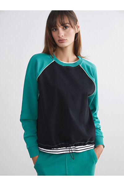 LC Waikiki Γυναικείο φούτερ Loose Fit Color-Block από την Shining Store