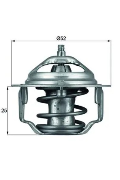 MAHLE Coolant thermostat MITSUBISHI L 300 / DELICA II bus (L03_P/G L0_2P) 1983-1987