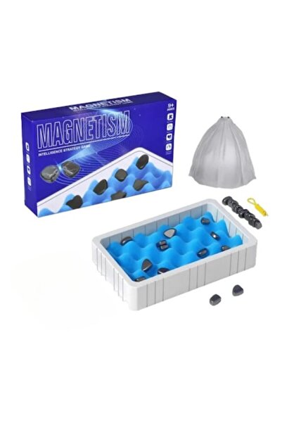 OEM Joc de șah strategic cu pietre magnetice pentru copii și adulți, 8 ani +