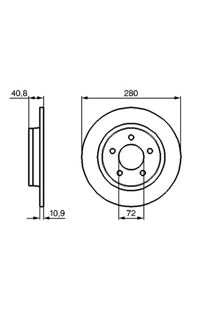 Bosch Disc Frana Mazda 3/5