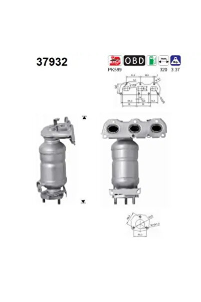 As Catalizator Seat Cordoba/Ibiza 3/Ibiza 4 Skoda Fabia 1/Fabia 2/Roomster