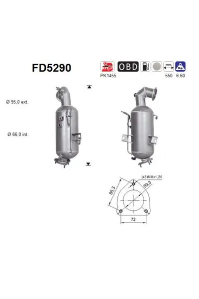 As Filtru Funingine/Particule Sist.De Esapament Opel Cascada/Insignia