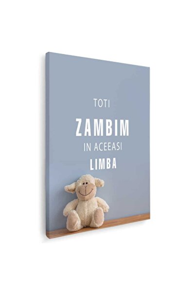 Tablou Canvas Tablou toti zambim in aceeasi limba, cod 1498