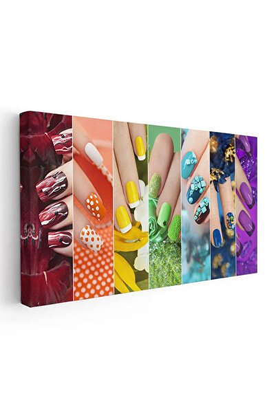 Tablou Canvas Tablou modele manichiura unghii, multicolor, cod 1825