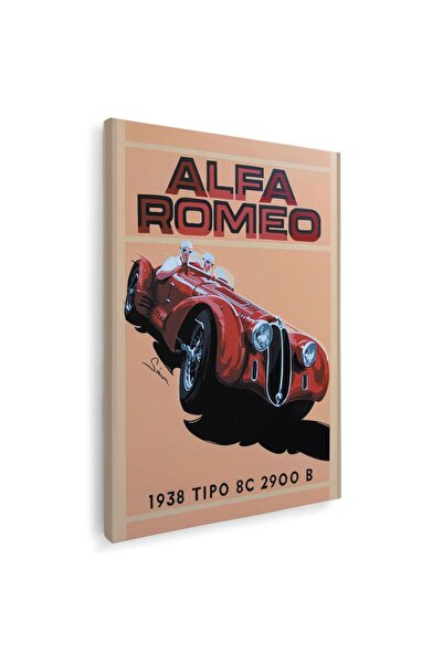 Tablou Canvas Tablou curse auto Alfa Romeo 1938 vintage, cod 3203