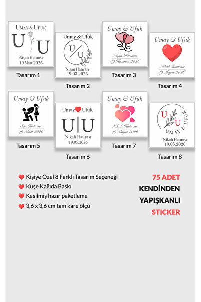 Kentsoylu Kişiye Özel Çikolata Etiketi Düğün, nişan, söz, kına, baby shower, ...