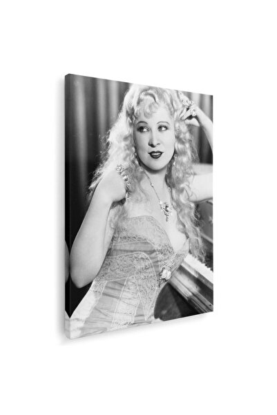 Tablou Canvas Tablou Mae West, actrita, alb, negru, cod 1936