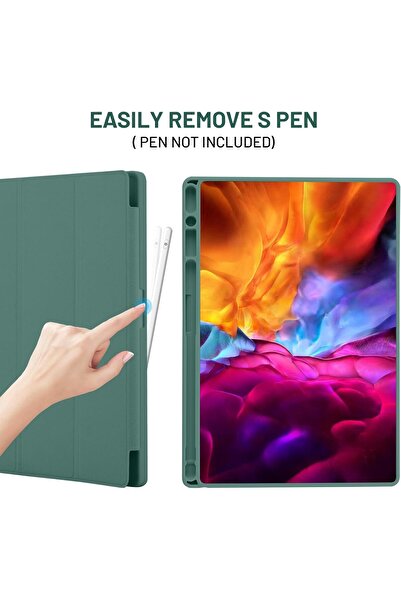 Generic Palkitsee Case for Samsung Galaxy Tab A8 10.5 Inch (SM-X200/X205/X207), Premium PU Leather & Soft TP