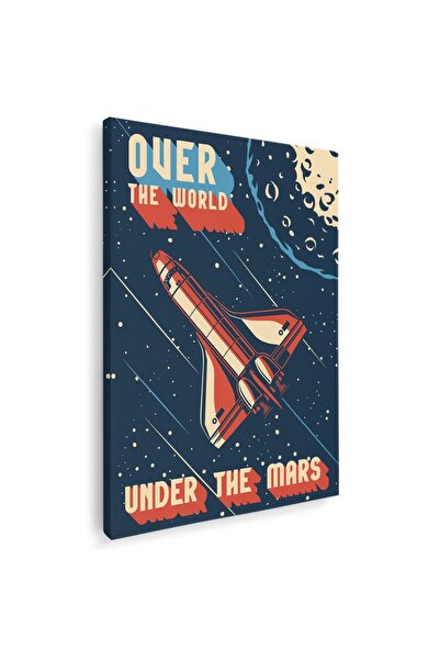 Tablou Canvas Tablou Over the World Under Mars vintage, cod 5384