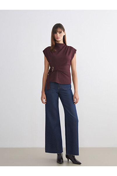 LC Waikiki Блестящи избори от Shining Store | Блуза с яка и колан