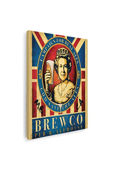 Tablou Canvas Brewco Pub&Alehouse vintage, cod 4132