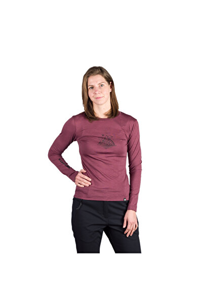 NORTHFINDER Tricou cu mânecă lungă din amestec de merinos pentru femei TR-603...