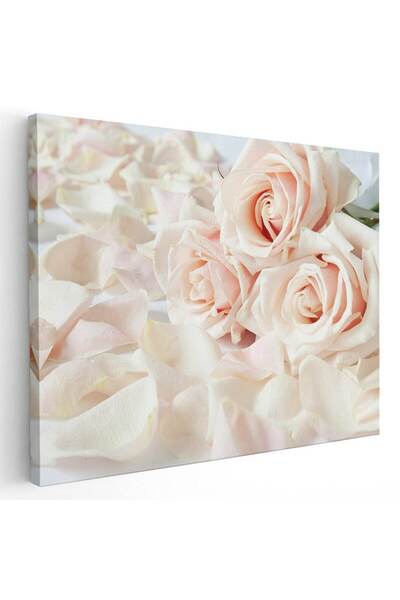 Tablou Canvas Tablou flori trandafiri albi, cod 2627