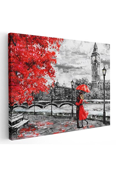 Tablou Canvas Tablou pictura cuplu indragostiti Big Ben Londra, cod 4298