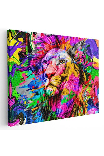 Tablou Canvas Tablou cap leu fundal abstract graffiti, cod 5005