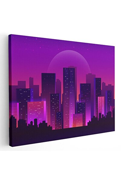 Tablou Canvas Tablou peisaj urban nocturn, cod 5454