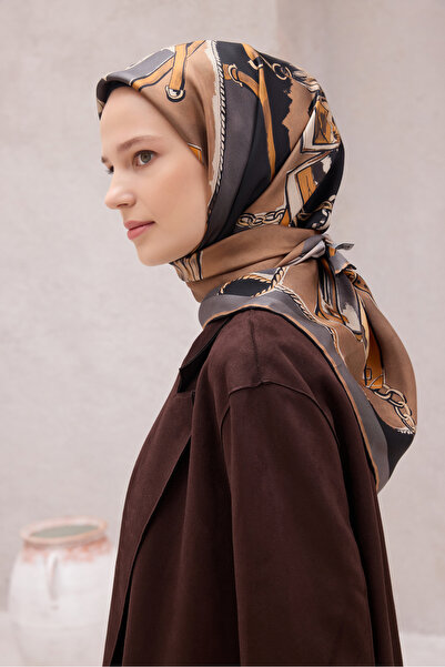 Belli وشاح حريري بنمط أوبجي 4205D01 83