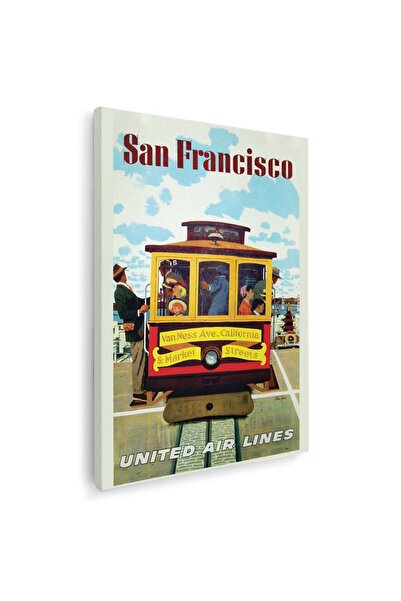 Tablou Canvas Tablou San Francisco vintage, cod 5420