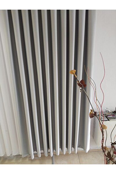 Karesi AÇIK GRİ SIK PİLELİ 1X3 BLACKOUT KARARTMA KUMAŞTAN FON PERDE TEK KANAT