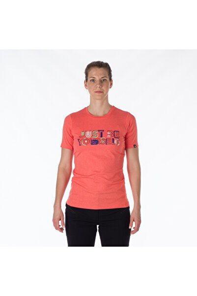 NORTHFINDER Active women's T-shirt from recycled materials TR-4918OR MINNIE redmelange