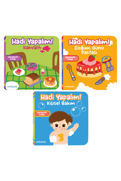 Neobebek Hadi Yapalım! Süper Set - 3 Adet Hareketli Kitap