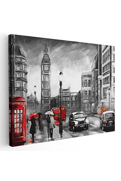 Tablou Canvas Tablou pictura peisaj urban Big Ben Londra, cod 4297