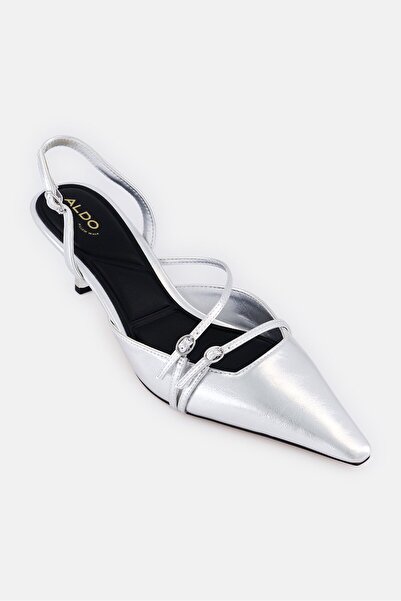Aldo Women Marietta Adjustable Buckle Pumps, Silver