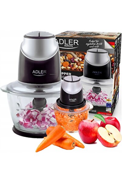 adler Tocător electric, 1,2 L, 2 viteze, negru, 300 W