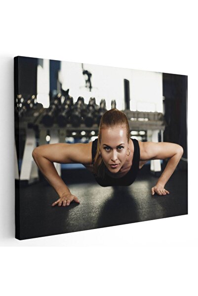 Tablou Canvas Tablou femeie facand flotari, cod 3273