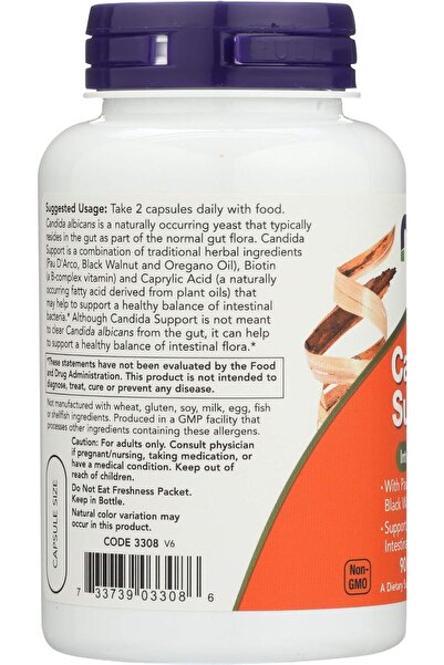 Now Candida Support, 90 Veg Capsules (Pack of 2)