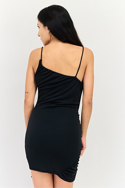 Forever 21 Women Plain Bodycon Dress, Black