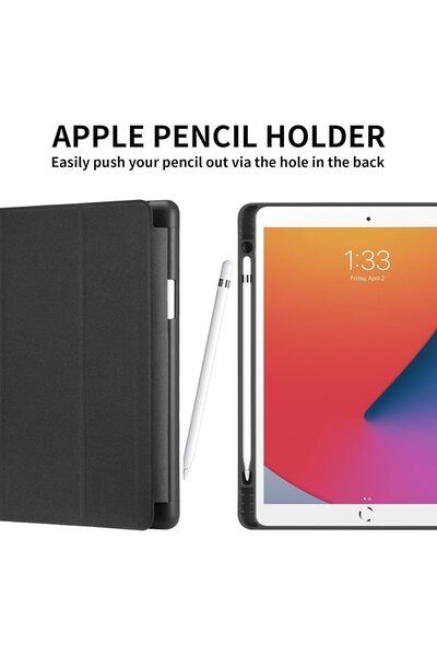 Generic جراب GHINL لجهاز iPad من الجيل التاسع/الثامن/السابع (2021/2020/2019) جراب iPad مقاس 10.2 بوصة مع حامل قلم رصاص [غطاء