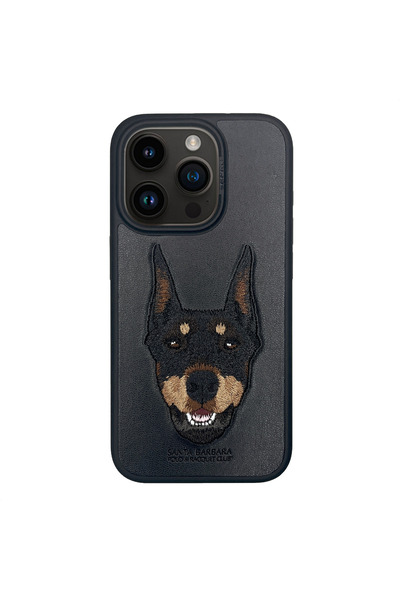 Santa Barbara Polo & Racquet Club Husa iPhone 15 Premium Curtis Black, Broderie