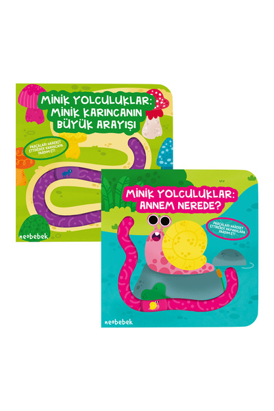 Neobebek Minik Yolculuklar Serisi - 2 Adet Parmak Takipli Kitap