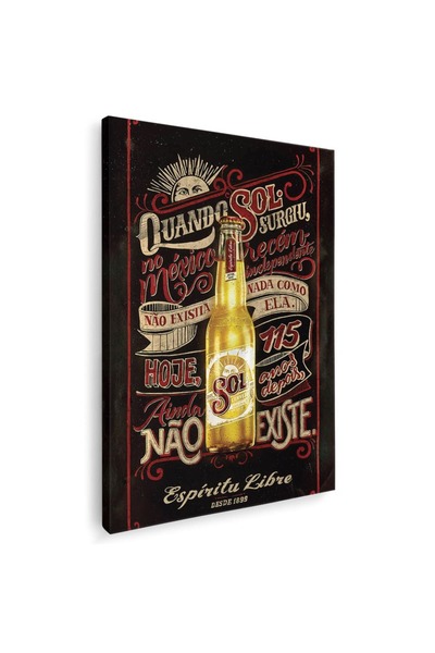 Tablou Canvas bere Sol vintage, cod 3989