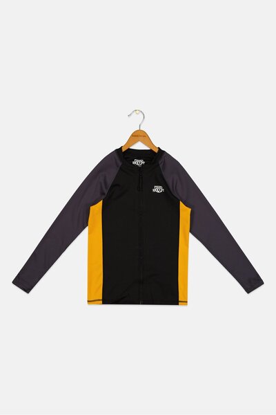 Piping Hot واقي من الطفح الجلدي بأكمام طويلة وشعار العلامة التجارية للأطفال ل...