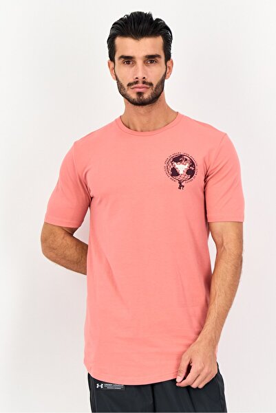 Under Armour Men Sportswear Fit Short Sleeve Outdoor T-Shirts, Dusty Rose