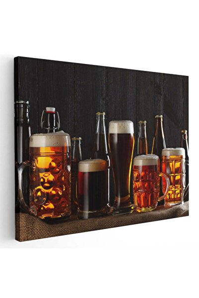 Tablou Canvas Tablou halbe si sticle cu bere, cod 3953