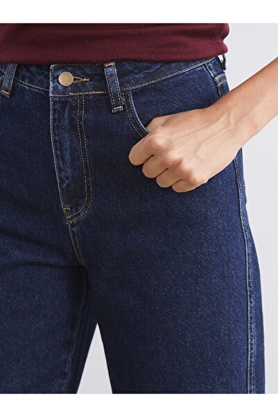 LC Waikiki Navy Blue Balloon Fit Women's Jean Pants