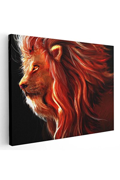 Tablou Canvas Tablou pictura portret profil leu, cod 5257