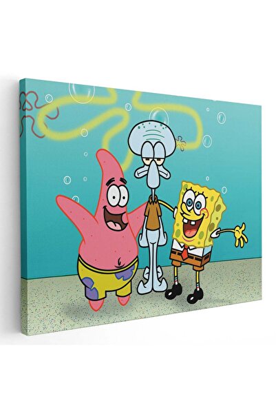 Tablou Canvas Tablou SpongeBob Pantaloni Patrati desene animate, cod 4842