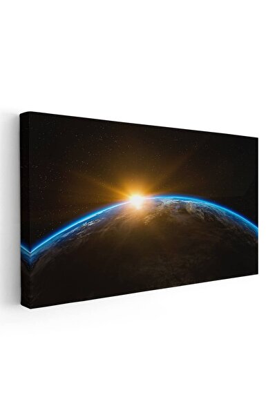 Tablou Canvas Tablou rasaritul vazut din spatiu, cod 5296