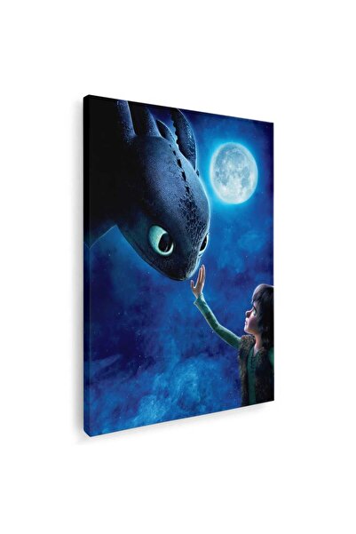 Tablou Canvas Cum sÄƒ-ti dresezi dragonul desene animate, cod 4680